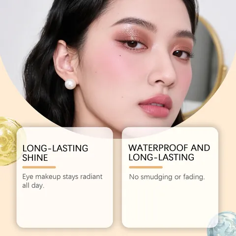ZEPHOCO Dunkelviolett Glänzender Lidschattenstift Wasserdicht Langanhaltender Schimmernder Lidschatten Lidschattenstift Für Täglich Party Augen-Makeup Damen