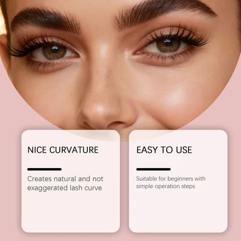 Rizador de Pestañas Profesional de Acero Oro Rosa Herramienta de Maquillaje Portátil para Rizos Naturales de Larga Duración
