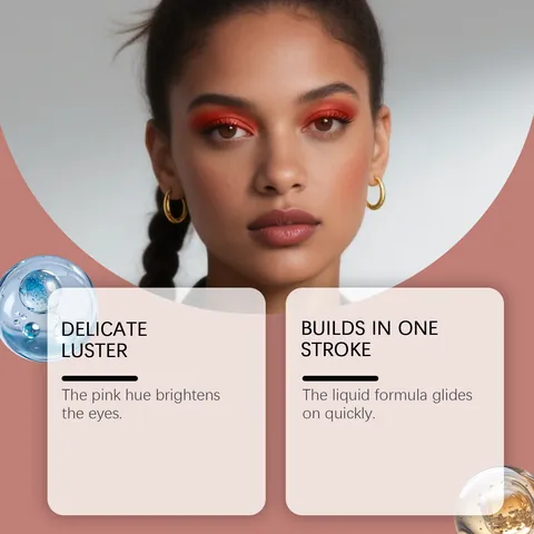 Zephoco Ombre à Paupières Liquide Pailletée Scintillante Imperméable Anti-bavure Longue Durée Maquillage des Yeux Femme