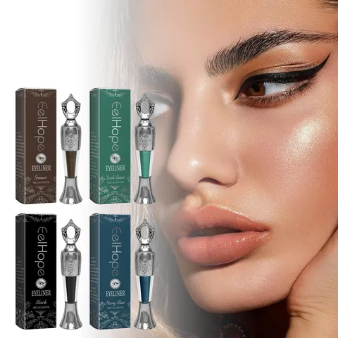 EELHOPE Έγχρωμο Υγρό Eyeliner Λείο Αδιάβροχο Μακράς Διαρκείας Μακιγιάζ Ματιών Μαύρο Καφέ Ναυτικό Μπλε Πράσινο για Γυναίκες
