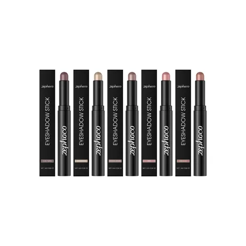 Zephoco Shimmer Eyeshadow Stick Waterproof Pearlescent Eye Shadow Pen Long Lasting Smooth Creamy Makeup Stick For Women