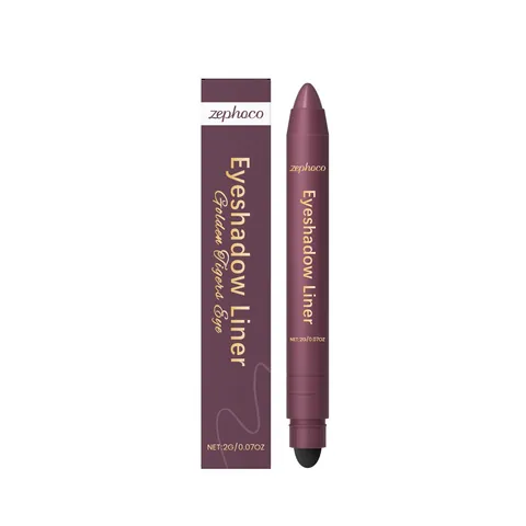 Professional 2-In-1 Eyeshadow Eyeliner Pencil Smooth Smudge-Proof Dual Ended Eye Makeup Pen With Smudger Sponge Long Lasting Cosmetic