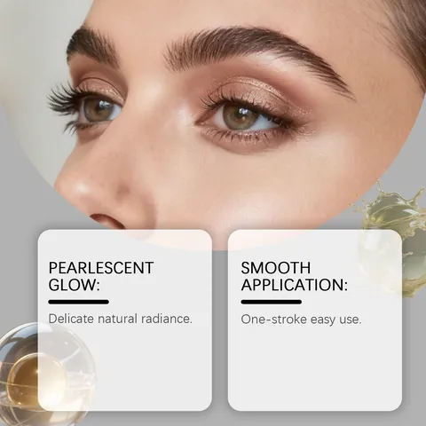 Crayon à Paupières Nacré Brun Champagne Stylo Ombre à Paupières Miroitant Lisse Sans Bavure Longue Durée Maquillage Crémeux