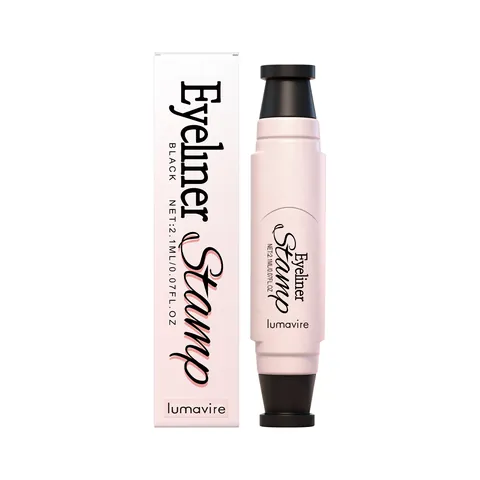 Waterproof Eyeliner Stamp Pen Dual Ended Long Lasting Smudge Proof Eyeliner Black Brown Smooth Eye Makeup Tool For Women