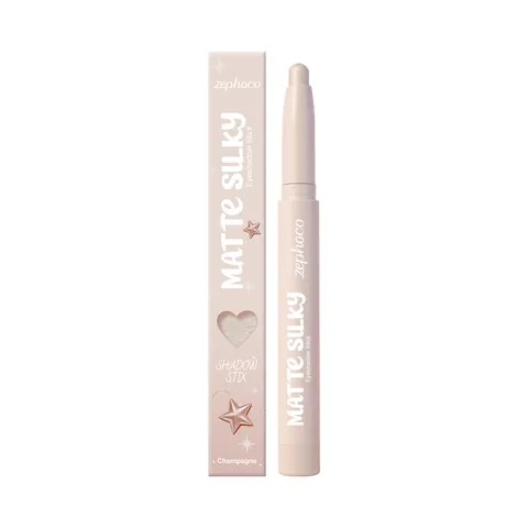 Ombre à Paupières Bâton Mat et Soyeux Couleur Champagne Crayon Yeux Longue Durée Anti-bavure pour Maquillage Quotidien Femme