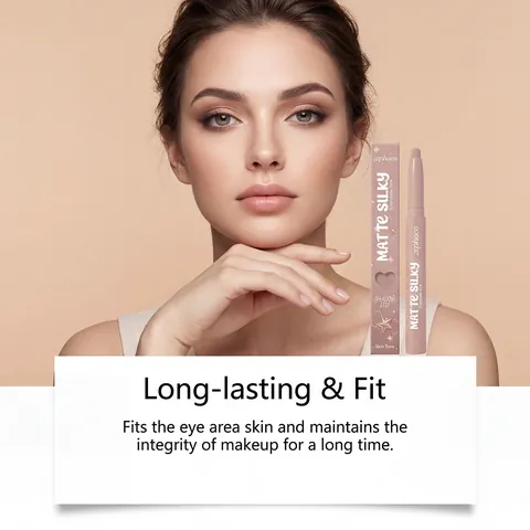 Matte Silky Eyeshadow Stick Skin Tone Natural Color Smooth Texture Long Lasting Waterproof Eye Makeup Pencil For Women Daily Use