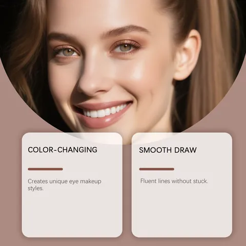 Zephoco Set di 3 Matite per Ombretto Cremoso Rose Meringue Strapless Wild Rose Brillante a Lunga Durata Donna Bellezza Trucco