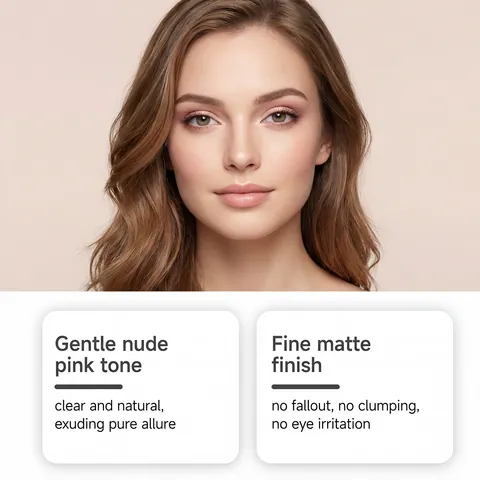 Nude Rosa Lidschattenstift Seidig Matt Schimmernder Lidschattenstift Langlebig Wasserdicht Augen Make-Up Für Damen Alltag Kosmetik