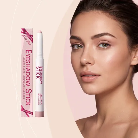 Nude Rosa Lidschattenstift Seidig Matt Schimmernder Lidschattenstift Langlebig Wasserdicht Augen Make-Up Für Damen Alltag Kosmetik