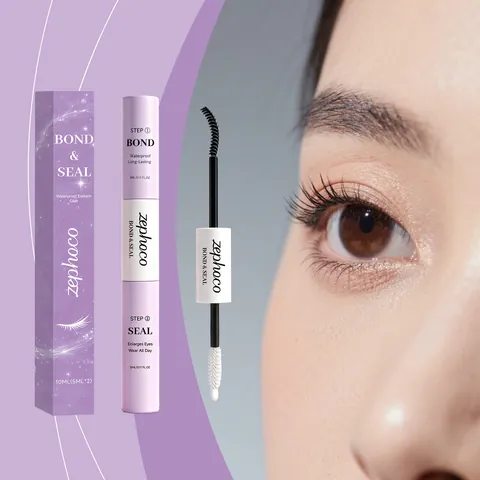 Waterproof Long Lasting Eyelash Glue Bond And Seal Dual Ended Eyelash Adhesive Natural Makeup Effect Eyelash Extension Glue