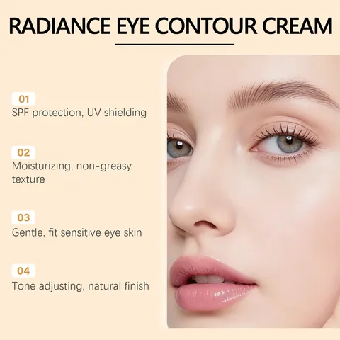 Zephoco Eye Glow CC Cream Con Centella Asiatica SPF 20 Primer de Ojos Iluminador y Corrector Maquillaje Hidratante Mujer