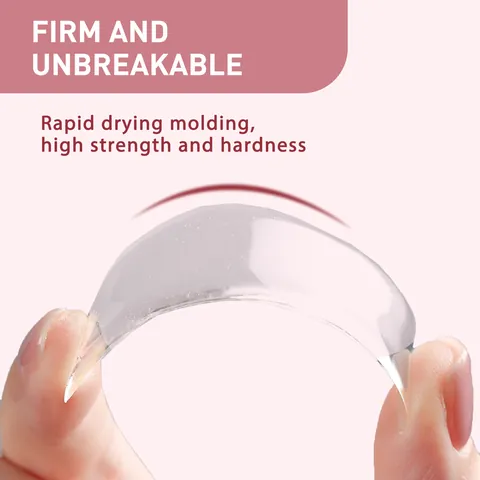 Professional Nail Repair Fiber Extension Gel Kit Fast Drying Transparent Strengthening Gel for Broken Nails DIY Manicure Tools