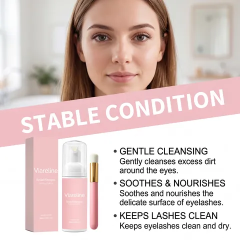 Shampooing Professionnel Pour Cils Mousse Nettoyante Avec Brosse Douce Mousse Délicate Nettoyant Pour Extensions De Cils Démaquillage