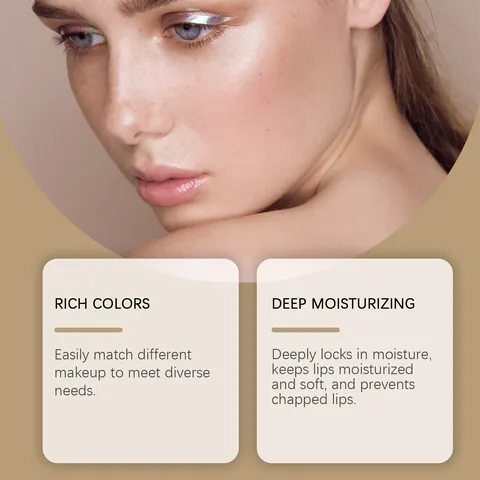 Burrocacao Colorato Idratante Nutriente a Lunga Durata Lucido Rossetto Non Appiccicoso per Donna Cura delle Labbra Quotidiana