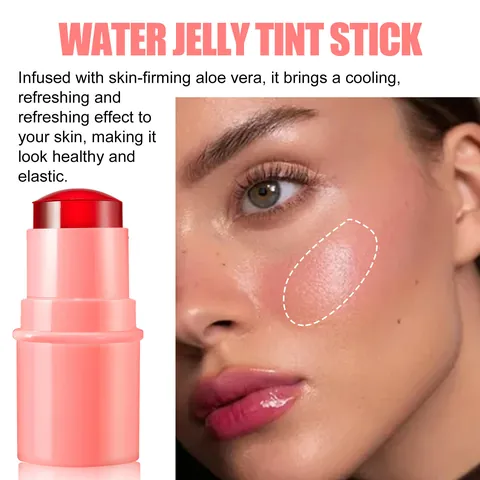 Στικ για Χείλη και Μάγουλα EELHOE Coral Water Jelly Tint Stick Πολυλειτουργικό Ενυδατικό Ρουζ για Φυσικό Μακιγιάζ Γυναίκες