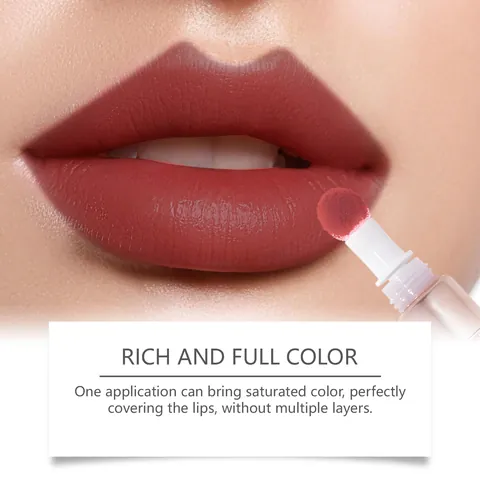 EELHOPE Rose Red Matte Liquid Lipstick Velvet Fog Surface Non-Stick Cup Long Lasting Waterproof Lip Gloss For Women Makeup 10ml
