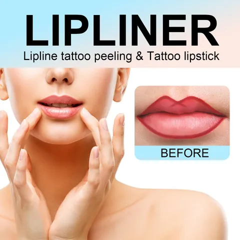 EELHOE Peel-off Lip Liner Waterproof Long Lasting Tattoo Effect Lip Liner Pencil With Brush For Women Professional Makeup
