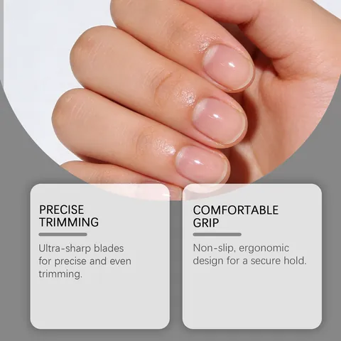 Nymixa Professionelles Maniküre-Set aus Edelstahl Tragbare Nagelknipser Nagelhautschneider Feile Mit Rutschfestem Griff