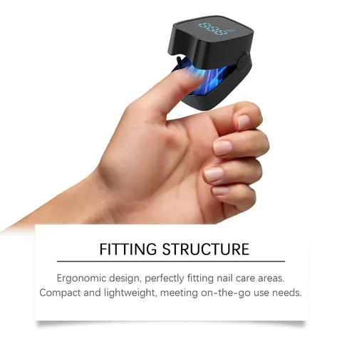 Xorita Tragbare Mini Nagel Lichttherapie Hilfe LED Digitalanzeige UV Fototherapie Lampe Für Einzelfinger Nagelpflege