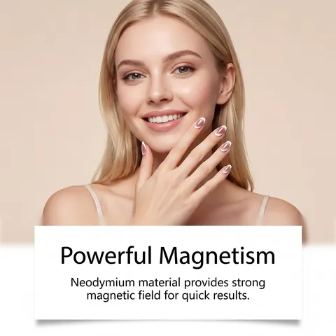 Dual-Head Neodymium Metal Cat Eye Magnet Nail Art Tool For French Manicure Professional DIY Salon Quality Decoration