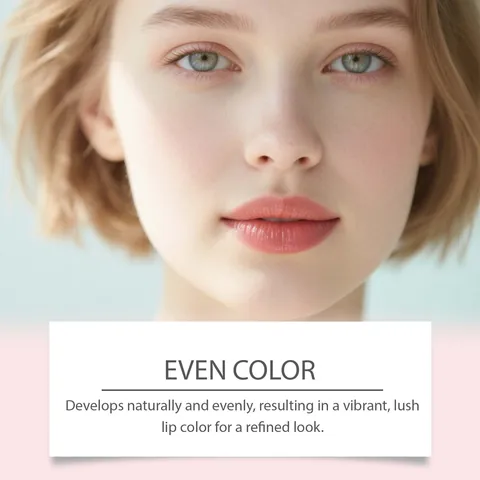 Zephoco Abziehbarer Lipgloss Coolrose Natürlich Langanhaltend Wasserdicht Lip Tint Nährend Volumengebend Beauty Make-up Damen