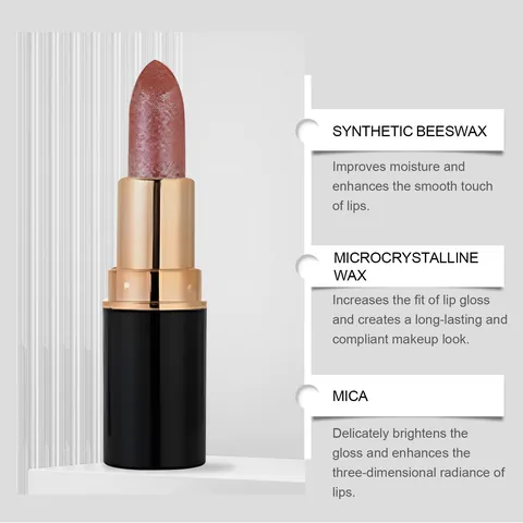 ZEPHOCO Reddish Brown Diamond Lip Gloss Shimmer Glitter Lipstick High Shine Smooth Long Lasting Hydrating Lip Makeup For Women
