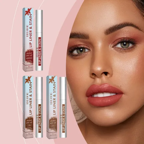 Abziehbarer Lippenkonturenstift Tönung Matt Natürlich Glatt Hochpigmentiert Langanhaltend Feuchtigkeitsspendend Tragbare Lippenpflege Make-Up Für Frauen