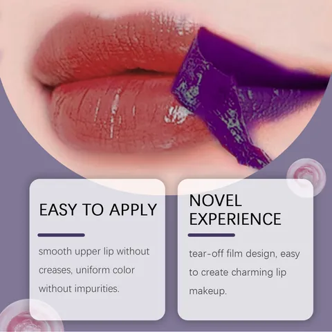 Zephoco Matte Peel Off Lippenstift Feuchtigkeitsspendend Langanhaltend Wasserfest Lip Tint Für Damen Nude Rot Rosa Makeup