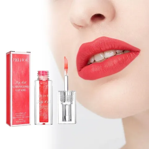 Farbwechselndes Lippenöl Hydratisierend Feuchtigkeitsspendendes Lipgloss Langanhaltende Pflegende Lippenpflege Damen Schönheit