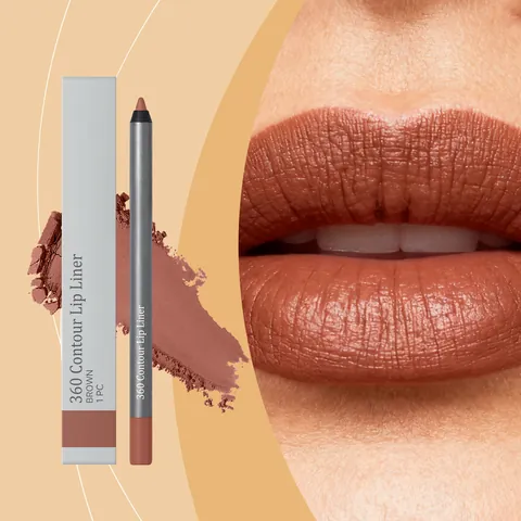 Natürlicher Seidiger Brauner Lippenkonturenstift Matt Langanhaltend Kakao Professionelles Tägliches Make-up Tool Damen