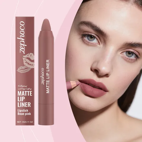Zephoco Matte Lippenkonturenstift Wasserdicht Langanhaltend Präzise Konturenstift Für Damen Täglich Make-up Lippen Make-up Tool