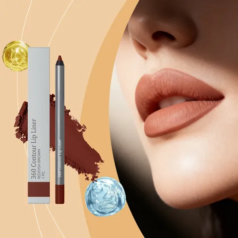 Matte Rötliche Braun Lippenkonturenstift Wasserfest Langanhaltend Glatte Lippenkonturierung Stift Mehrzweck Make-up Tool 1 Stk
