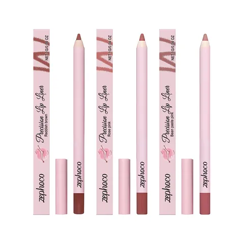 ZEPHOCO Professioneller Präziser Lippenkonturenstift Langanhaltend Wasserdicht Samtmatt Lippen Make-up Für Damen Tägliche Schönheit
