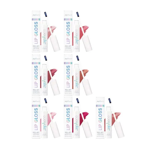 Zephoco Peel-Off Lipgloss Waterdicht Langdurige Lip Stain Hydraterende Effen Kleur Glanzende Vloeibare Lipstick voor Dames