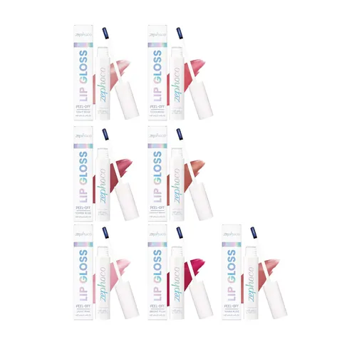 Zephoco Peel-Off Lip Gloss Waterproof Long Lasting Stain Moisturizing Even Color Glossy Liquid Lipstick For Women Makeup