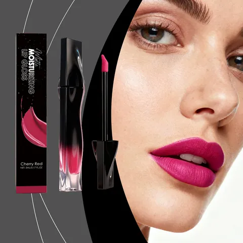 Lucidalabbra Opaco Idratante Rosso Ciliegia Lunga Durata Velluto Liquido Rossetto Trucco Per Donne