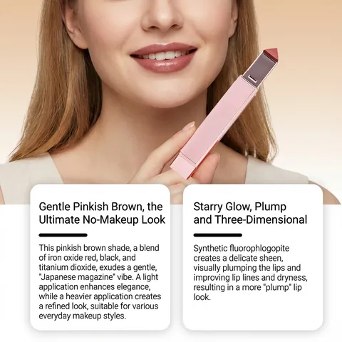 SPEAK LOVE Burrocacao Volumizzante Lucido Truthful 03 Marrone Rosato Idratante Tubetto in Pelle Trucco Labbra Gentile