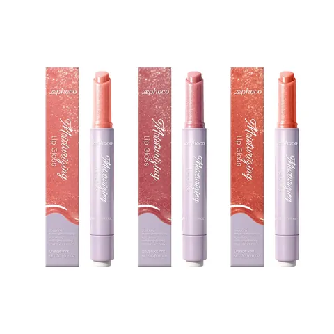 Zephoco Moisturizing Lip Gloss Stick High Shine Non-Sticky Plumping Lip Balm Long Lasting Watery Lip Glaze For Women Makeup