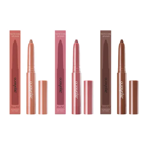 Zephoco Matte Stain Lippenkonturenstift Langanhaltend Wasserfest Lippenstift Glatte Seidige Textur Profi Make-Up Damen