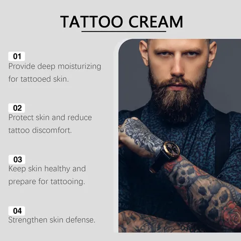 OceAura Tatoeage Nazorgcrème Ink Soul 20g Hydraterende Lichaamscrème met Theeboomolie en Vitamine E