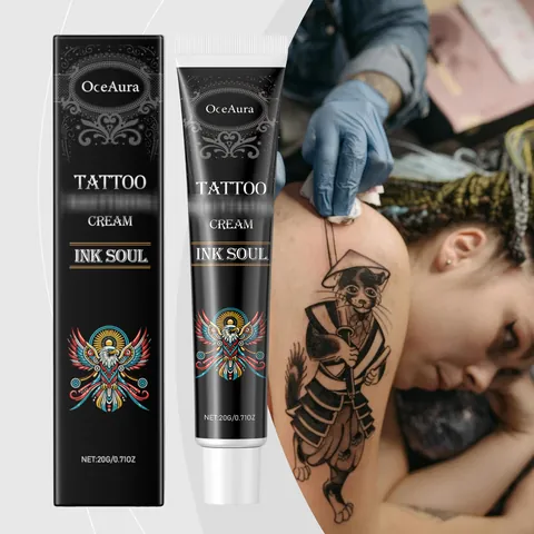 OceAura Tatoeage Nazorgcrème Ink Soul 20g Hydraterende Lichaamscrème met Theeboomolie en Vitamine E