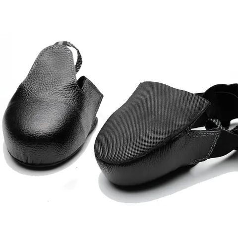 Couvre-chaussures de Sécurité Professionnels en Cuir avec Embout en Acier Anti-écrasement pour Visiteurs d'Atelier Industriel