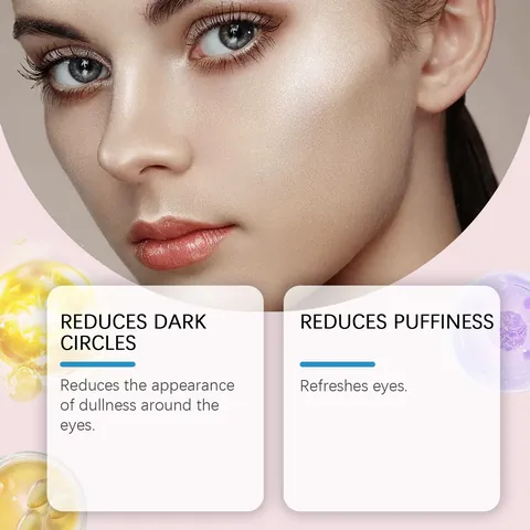 Masques Illuminateurs Yeux Hydrogel Bleu Patchs Yeux Hydratants Apaisants pour Cernes Ridules Soins de la Peau
