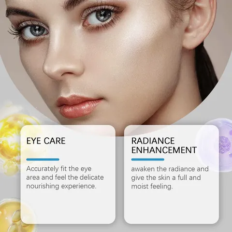 Jaysuing Parche de Máscara de Ojos de Microagujas Hidratante Reafirmante Tratamiento Anti Arrugas Eliminación de Ojeras Cuidado Piel