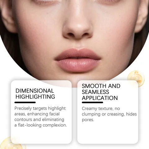Zephoco Long-Lasting Highlighter Stick Creamy Natural Glow Face Brightening Bronzer Blush Makeup Stick For Daily Dating Women