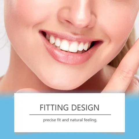 Oralhoe Instant Smile Teeth Veneers Set Comfortable Resin Denture Kit Upper Lower Fake Teeth For Adults Daily Oral Care
