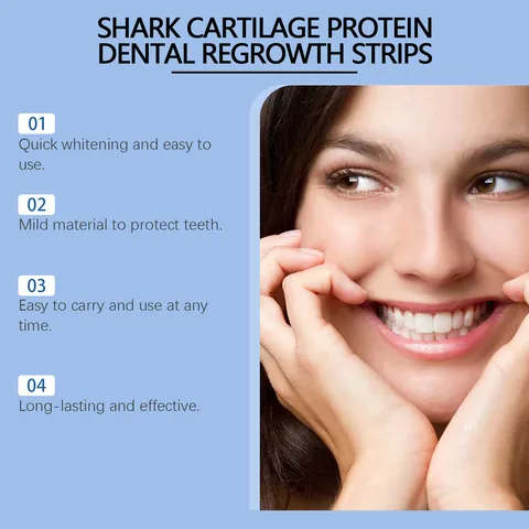 Oralhoe Shark Cartilage Protein Dental Regrowth Strips For Teeth Whitening And Gum Repair Professional Oral Care Hygiene