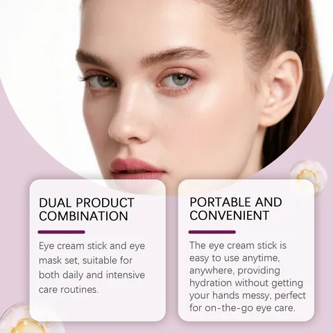VIARELINE Kollagen Augenpflege Set Feuchtigkeitsspendende Augenmasken Und Multi Balm Essenz Stick Für Glatte Haut Augenpflege