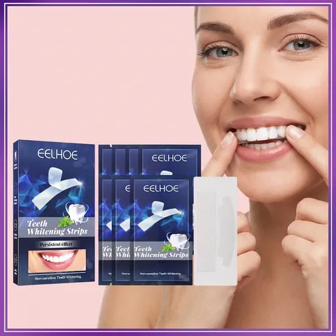 EELHOE Teeth Whitening Strips Professional White Dental Strips For Enamel Repair Tooth Stain Removal Whitener Strips