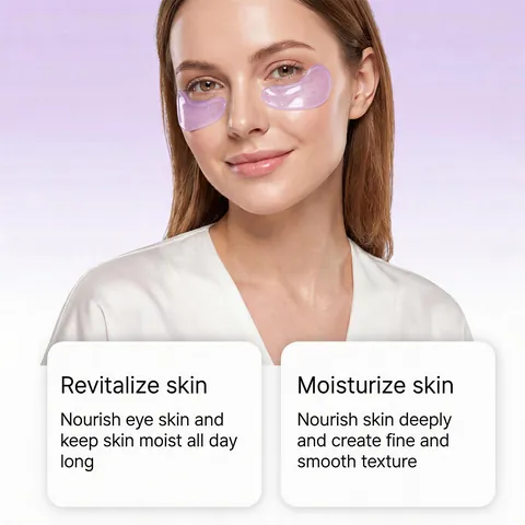 Retinol PDRN Peptid Feuchtigkeitsspendende Augenmaske Lila Gel Augenpads Zur Aufhellung Dunkler Ringe Augenpflege Hautreparatur